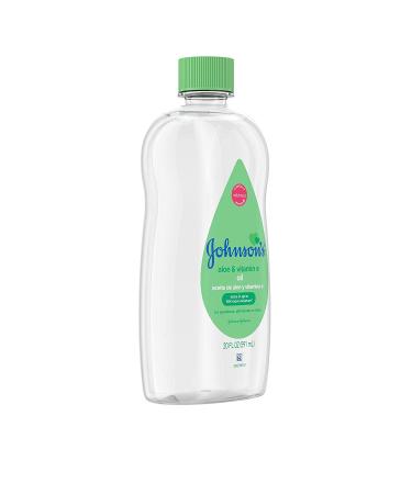 Johnson's Aloe Vera & Vitamin E Baby Oil 20 oz - Pack of 8 - Buy Online on GoSupps.com