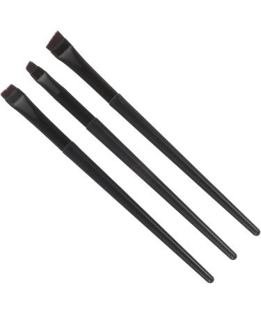 Healeved 12 Pcs Eyeliner Brush Eyebrow Brush Eyeliner Makeup Tool Cosmetic Brush Artificial Fiber Black - Buy Online on GoSupps.com