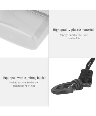Keenso Diving Seal Box - Waterproof Plastic Dry Box for Underwater Diving - Transparent with Rope Hook - Gray - Buy Online on GoSupps.com