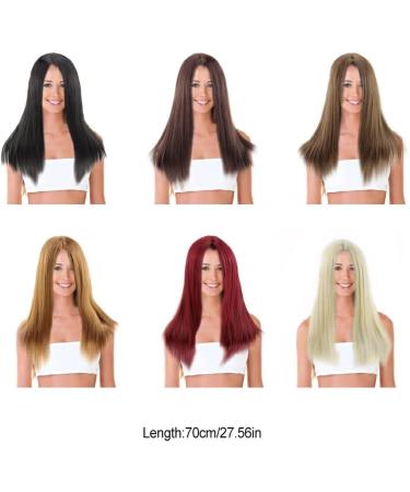 kawehiop Women Wig Headband Adjustable Long Straight Breathable Hair Heat Resistant Washable Decoration Dressing Hairpiece 5# - Buy Online on GoSupps.com