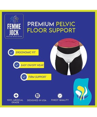 Patented Pelvic Orthotic Support Belt for Women | Uterus Girdle for Prolapsed Bladder & Postpartum Recovery | Low Waist Medium White - Buy Online on GoSupps.com