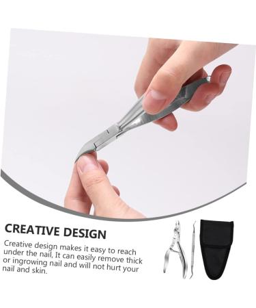 VINTORKY 1 Set Manicure 2-piece Set Stainless Coworker Alchohol Friend Pals Trimmer Nails Cuticle Nail Finger Pliers Double Head Tool Nail Clippers - Buy Online on GoSupps.com