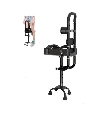 Steerable Knee Walker Anti-Slip Knee Alternative To Crutches Hands Free Crutch Non-Weight Bearing Injuries Only Alternative To Crutches And Knee Scooters For Below The Knee (Color : Black Size : Le Left Black