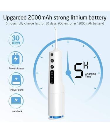 GeRRiT Cordless Water Flosser - IPX7 Waterproof Dental Oral Irrigator with 4 Modes & Detachable Tank | White & Black Colors for Home & Travel - Buy Online on GoSupps.com