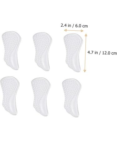FOMIYES 3 Pairs Clear Gel Forefoot Pads for Heels Shoes | Heel Cups & Arch Support Inserts - Buy Online on GoSupps.com