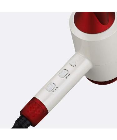 Ionic Hairdryer Professional Hair Dryer 1800W Powerful Constant Temperature Hair Dryer with 3 nozzles with 2 Speed and 3 Heat Setting with Cool Shot Button Anti-frizz Protect Hair Lower Radiation - Buy Online on GoSupps.com