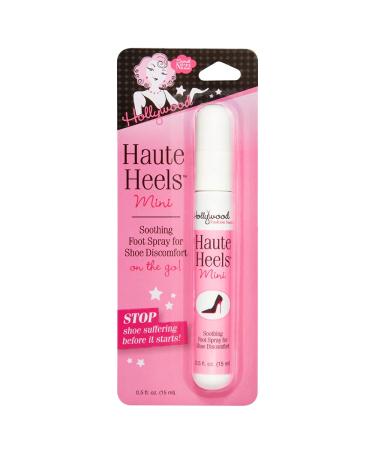 Hollywood Fashion Secrets Haute Heels Spray for Foot Care  Hypo-Allergenic  Quick Absorbing  Non-Greasy  Works in All Types of Shoes  0.5 oz White 0.5 Ounce (Pack of 1)