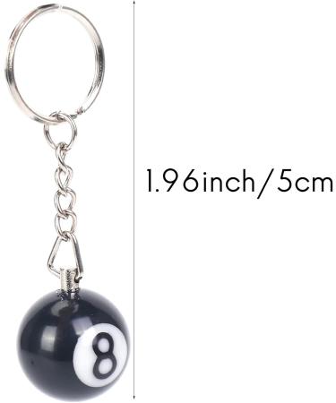 Geieold 2X Billiard Ball Keyring - Lucky Pool Ball Keychain for Pool Lovers | International Shipping Available - Buy Online on GoSupps.com