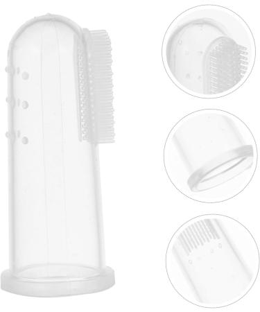 Minkissy 6-Piece Silicone Milk Toothbrush Set for Newborns - Finger Sleeve Toothbrush for Children - Safe Soft and Effective Oral Care - Buy Online on GoSupps.com