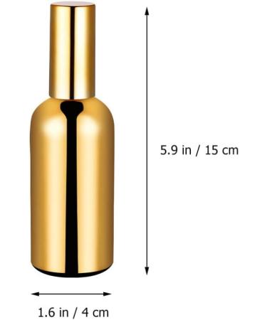 Shop Portable 100ml Glass Perfume Spray Bottle - Refillable Fine Mist Atomizer (Gold) - International Shipping Available - Buy Online on GoSupps.com