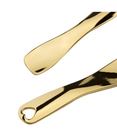 Teensery 3 Pcs Metal Cosmetic Spoon Spatulas - Gold, Silver, Rose Gold | Makeup & Skin Care Tools for Home & Salon - Buy Online on GoSupps.com