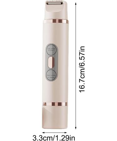 Rasoir lectrique Pour Femmes - pilateur Compact | Tondeuse Bikini Double T te Pour Jambes Visage Aisselles pilateur Miniature Beige - Buy Online on GoSupps.com