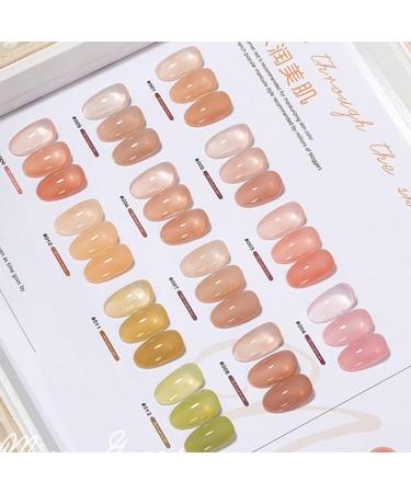 12color/lot ICY Translucent Jelly Nail Gel Polish 15ml Lasting Ice Glass Crystal Soak Off Gel Nail Varnish - (Color: 1-12) - Buy Online on GoSupps.com