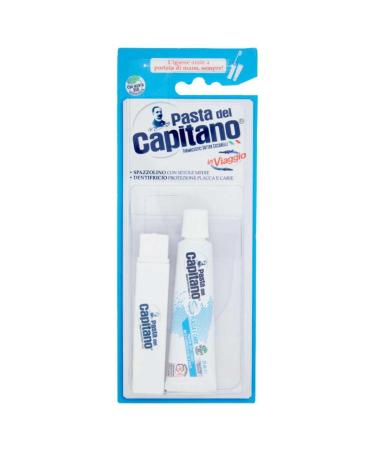 Pasta del Capitano travel toothbrush and toothpaste 25 ml