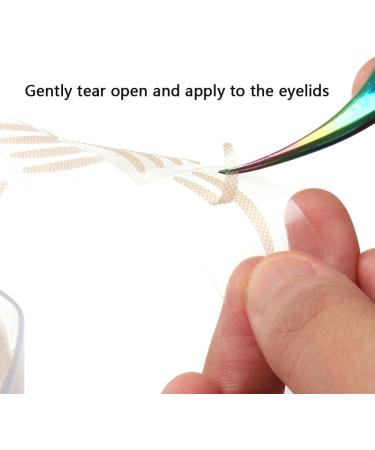 2 PCS Eyelid Tapes Double Eyelid Sticker Lace Mesh Stickers Breathable Waterproof for Hooded Eyes Droopy Uneven Mono-eyelids - Buy Online on GoSupps.com