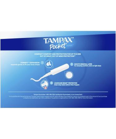 Tampax Pearl Pocket Tampons Plastic Applicator Super Absorbency 32 Count - Buy Online on GoSupps.com