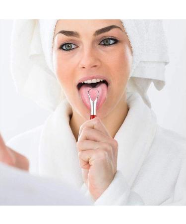 CTDWNT Tongue Scraper - Adult Surgical Stainless Steel Dental Tool for Bad Breath Relief - Silver Color - Buy Online on GoSupps.com