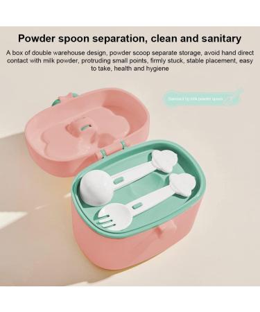 EACHPT 410ML Baby Formula Powder Dispenser Pot - Portable Sealed Storage for Outing and Travel - Pink - Buy Online on GoSupps.com