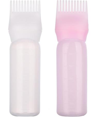 UNVOJL Hair Dye Brush Bottle Hair Root Comb Applicator Bottles Hair Dye Tools Applicator Brush BottlesÂ for Salon (Pink) - Buy Online on GoSupps.com