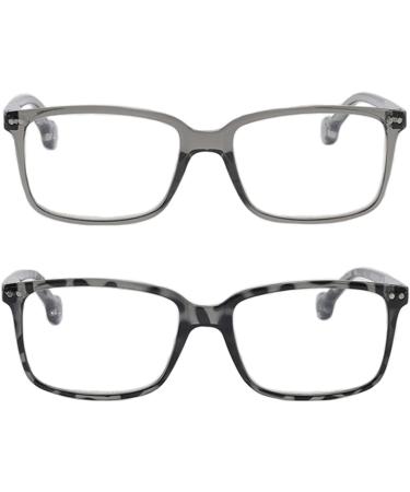 Kodilin Frameless Reading Glasses for Women & Men - Anti Blue Light Borderless Metal Glasses for Computer Use - Gray & Tortoise Styles Available | 1.0x Magnification - Buy Online on GoSupps.com