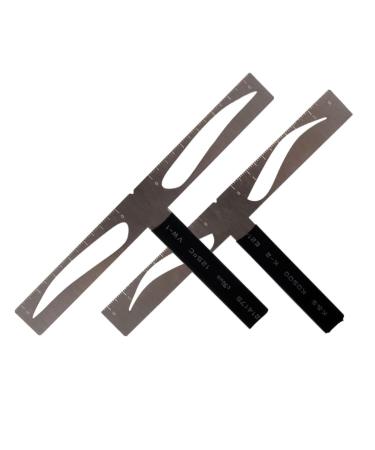 eyebrow drawing tool brow stencils three-point eyebrow ruler eyebrow ruler stencil suite With box