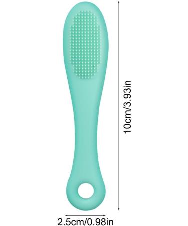 Cat Finger Brush Grooming Chin Scrubber Soft Chin Brush Non-Slip Multifunctional Finger Pet Supplies Cleaning Brush for Cats & Dogs Green - Buy Online on GoSupps.com