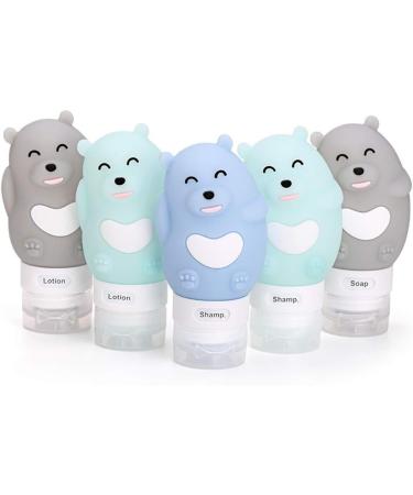 Chseo Silicone Travel Bottles Set - 4 Pack | Leak-Proof Containers for Cosmetics Liquids Shampoo & Lotion | Perfect for Travel - Buy Online on GoSupps.com
