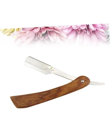 Minkissy Double Hairdresser Razor - Portable Vintage Men's Razor | Metal & Bamboo Shaving Tool for Stylish Grooming - Buy Online on GoSupps.com