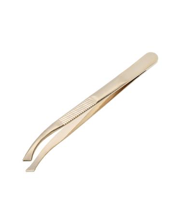 VOCOSTE Anti Slip Eyebrow Clip for Eyebrow Combing Gold Tone 3.31"x0.28"