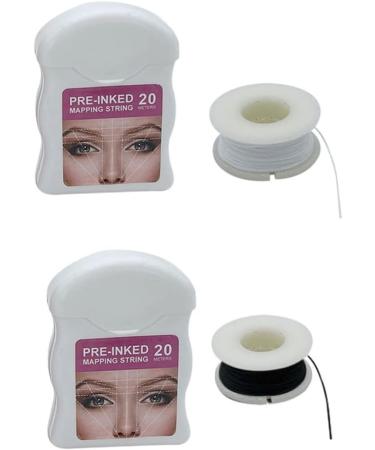 Eyebrow Mapping String Pre-Inked Microblading Mapping String Microblading Brows String Supplies Eyebrow Tool Black - Buy Online on GoSupps.com