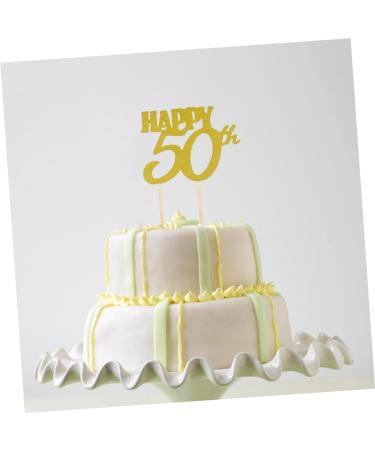 COLLBATH 12pcs Birthday Cake Toppers Th Birthday Shimmer Prais Party Supplies Insert Card Decor Glitter Cupcake Picks Bamboo Plug in - Buy Online on GoSupps.com