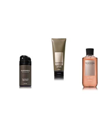 Bath Body Works Teakwood Spray Cream and Body Wash
