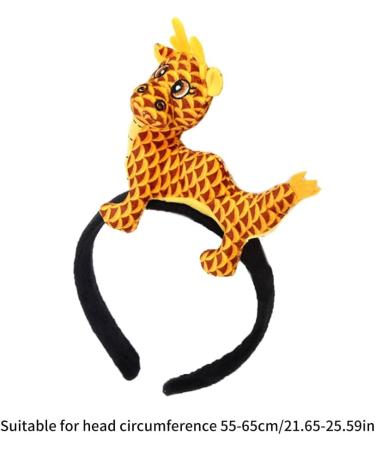 TQUXNGA Chinese Seraphim Headband for Women Girls Cute Dragon Chinese Zodiac Headwear Plush Dragon for New Year Party Red - Buy Online on GoSupps.com
