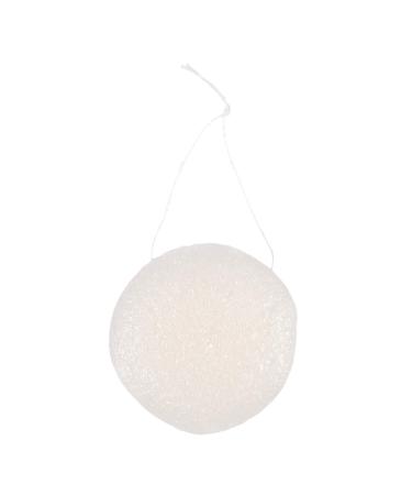 Konnyaku Jelly Fiber Face Wash Pad Cleaning Sponge Puff Exfoliator-white