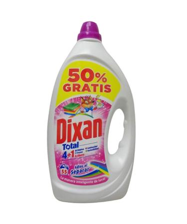 Dixan Gel Deterg (55D.) Adios 50% Free