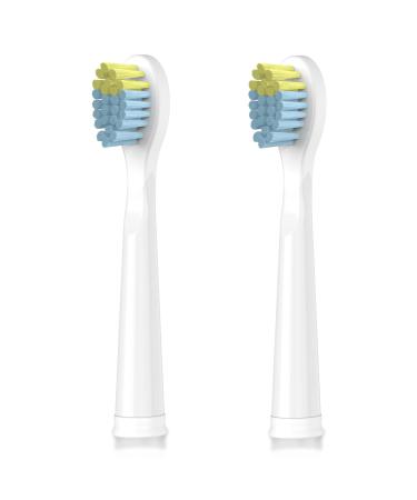Dada-Tech Kids Electric Toothbrush Replacement Heads for KE9 (Shiba Inu Dog) - White - Pack of 2