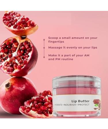 Lip Butter For Dry And Pigmented Damaged & Chapped Lips|Hydrating & Nourishing|Enriched With Cocoa Butter Shea Butter & Essential Oils For Pink Glossy & Soft|10 Gm - Buy Online on GoSupps.com