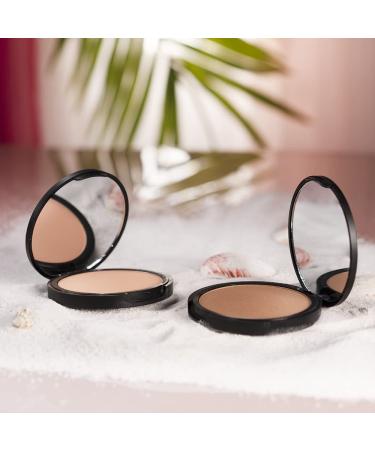 BaeBlu Organic Bronzer - 100% Natural Matte Pressed Powder for Tahitian Glow | Made in USA - Buy Online on GoSupps.com