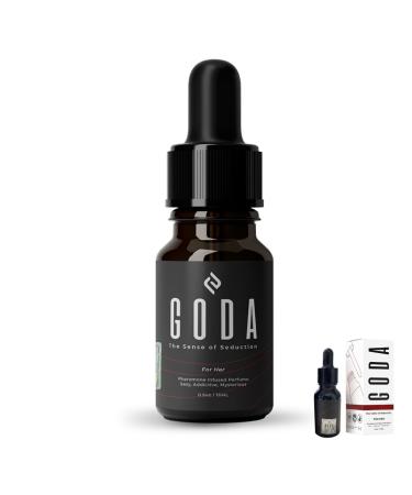 GODA For Her Pheromone Perfume for Women - Long-Lasting Women's Fragrances with Jasmine and Rose - Floral Perfume Oil with Sweet & Spicy Aroma - Vegan & Cruelty-Free Travel Perfume - 15ml/0.50 fl. oz