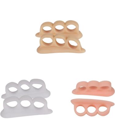 Ciwanning Toe Separator - Toe Corrector for Curled Toes & Blisters Relief - 1 Pair (White) - Buy Online on GoSupps.com