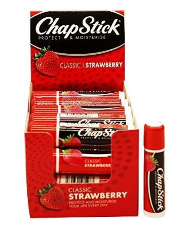 Chapstick Classic Strawberry 0.15oz (Pack of 24) - Skin Protectant Moisturizer - Buy Online on GoSupps.com