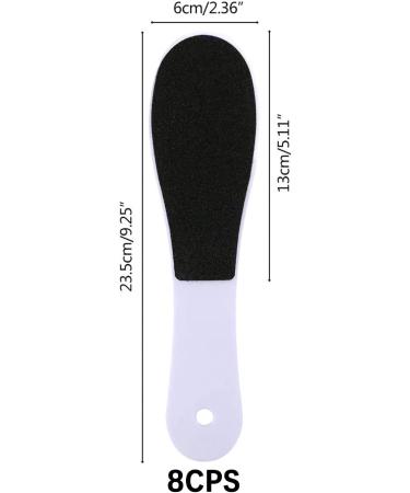 Rainmae Foot Files for Hard Skin 8 Packs Double-Sided Foot Rasp File and Callus Hard Skin Remover for Wet and Dry Cracked Feet(White) - Buy Online on GoSupps.com