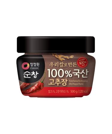 Chung Jung One Gochujang Paste, Premium Korean Red Chili Paste with 100% Korean Ingredients, 500g (1.1lb) (1 Pack) 1.1 Pound (Pack of 1)