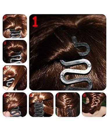 3 Pcs Hair Braiding Tool Roller Set - Black DIY Hair Styling Bun Maker - Buy Online on GoSupps.com