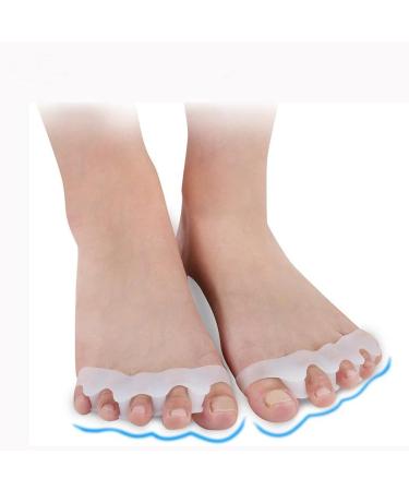 Zittop Toe Separators - Bunion Corrector & Toe Spacers Set for Pain Relief - Toe Stretcher for Hammer Toe - 4 Pieces, White - Men & Women - Buy Online on GoSupps.com