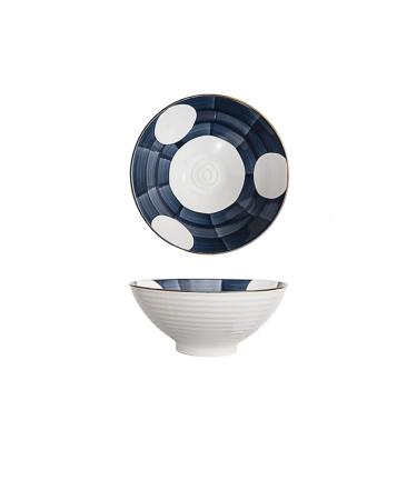 Lunch Box 8 Inch Ceramic Salad Bowl Instant Noodle Bowl Soup Bowl Creative Personality Household Salad Bowl Large Porcelain Bowl Stackable Kitchen Bowl Microwavable Safe Bowls (Size : D)