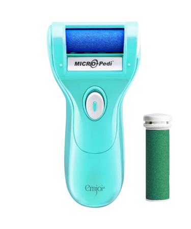 Emjoi Micro-Pedi Callus Remover w/Bonus Replacement Rollers (Turquoise)