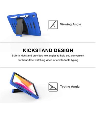 2017 iPad 9.7 Case Jennyfly Shockproof Hard Rugged Durable 3-Layer Protective Kid Case with Kickstand/Pen Holder/Support Viewing&Typing Angle for 2017/2018 iPad 9.7 - Blue 2017/2018 iPad 9.7 Blue - Buy Online on GoSupps.com