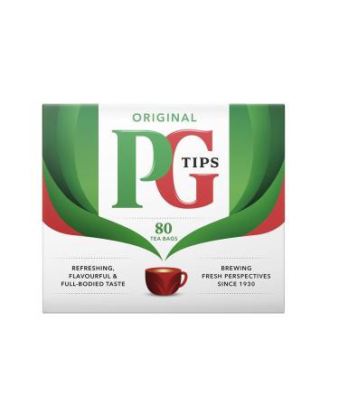 Buy PG Tips Black Tea - 80 Tea Bags | Premium British Tea for International Shipping - Buy Online on GoSupps.com
