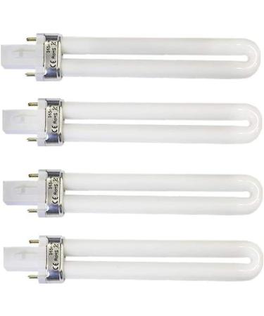 XICHEN 4PCS 9W UV 365nm Lamp Bulb Tube Set for Nail Art Dryer UV Lamp Replacement - Buy Online on GoSupps.com